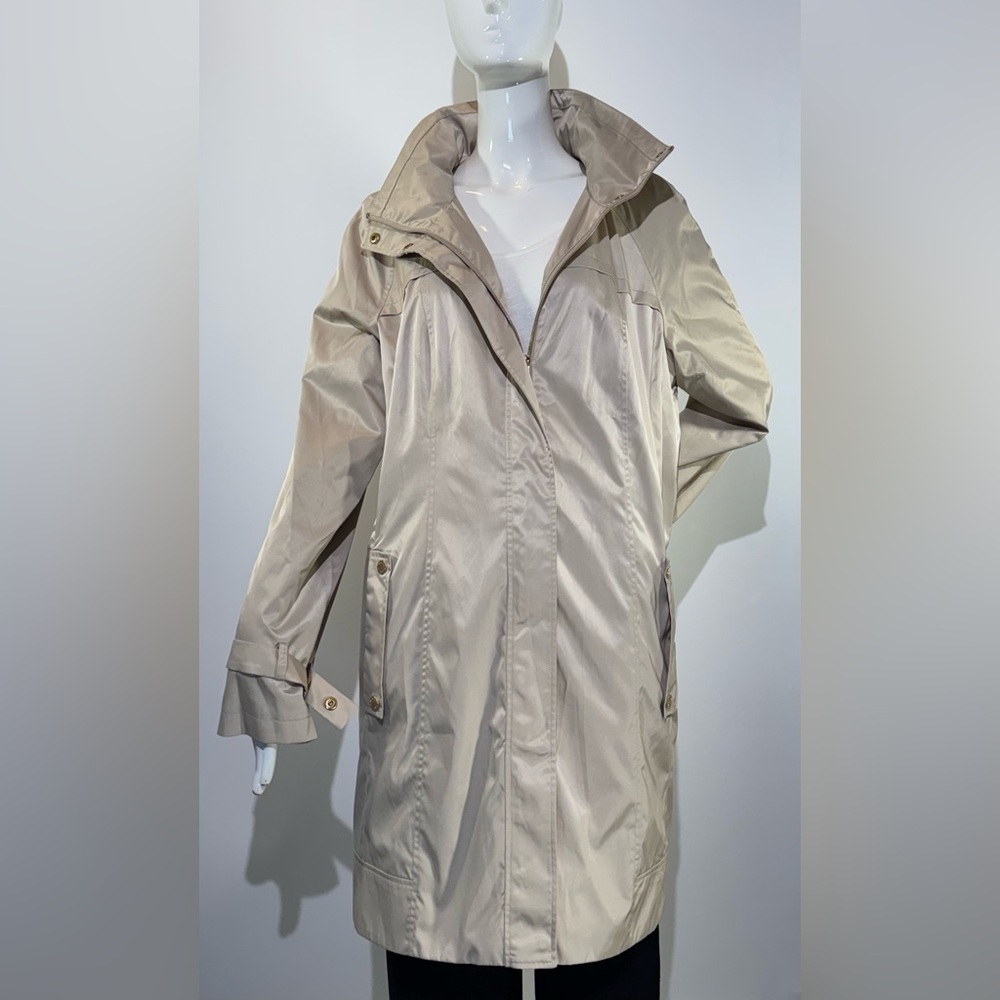 New CALVIN KLEIN Tan Wind/ Rain Trench Coat Size: XL - Picture 9 of 15